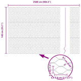 Recinzione Esagonale Verde 1.4 x 25 m Acciaio