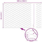 Recinzione Esagonale Verde 0,6 x 50 m PVC