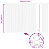 Recinzione Esagonale Grigio 1,2 x 50 m PVC