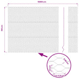 Recinzione Esagonale Grigio 1,5 x 100 m PVC
