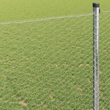 Recinzione Esagonale Argento 0.5 x 10 m Acciaio zincato