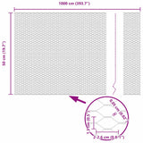 Recinzione Esagonale Argento 0.5 x 10 m Acciaio zincato