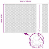 Recinzione Esagonale Argento 0,8 x 25 m Acciaio zincato
