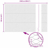 Recinzione Esagonale Argento 1,6 x 25 m Acciaio zincato