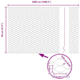 Recinzione Esagonale Argento 0,8 x 50 m Acciaio zincato