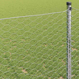 Recinzione Esagonale Argento 1,6 x 100 m Acciaio zincato