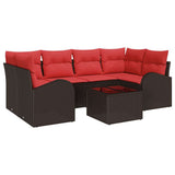 Set Divano da Giardino Marrone 55 x 55 x 37 cm polyrattan