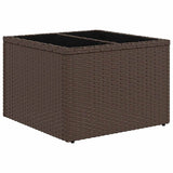 Set di divani 8 pcs Marrone e Rosso Poliestere