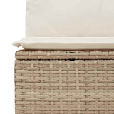 Set Divano da Giardino 8 pcs Beige Rattan in Polipropilene