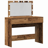 Tavolo da Trucco con cassetto Legno vecchio 100 x 40 x 120 cm