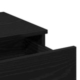 Tavolo da Trucco con cassetto Rovere Nero 100 x 40 x 120 cm