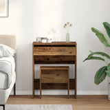 Tavolo da Trucco con cassetto Legno vecchio 60 x 40 x 75 cm