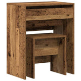 Tavolo da Trucco con cassetto Legno vecchio 60 x 40 x 75 cm