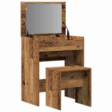 Tavolo da Trucco con cassetto Legno vecchio 60 x 40 x 75 cm