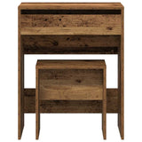 Tavolo da Trucco con cassetto Legno vecchio 60 x 40 x 75 cm
