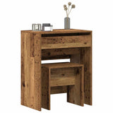 Tavolo da Trucco con cassetto Legno vecchio 60 x 40 x 75 cm