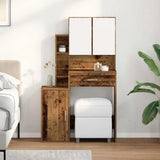 Tavolo da Trucco con cassetto Legno vecchio 80 x 35 x 132 cm