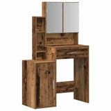 Tavolo da Trucco con cassetto Legno vecchio 80 x 35 x 132 cm