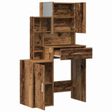 Tavolo da Trucco con cassetto Legno vecchio 80 x 35 x 132 cm