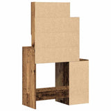 Tavolo da Trucco con cassetto Legno vecchio 80 x 35 x 132 cm