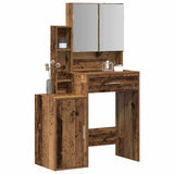 Tavolo da Trucco con cassetto Legno vecchio 80 x 35 x 132 cm