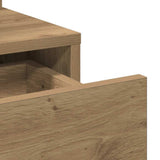 Tavolo da Trucco con porta Rovere artigianale 80 x 35 x 132 cm