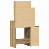 Tavolo da Trucco con porta Rovere artigianale 80 x 35 x 132 cm