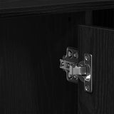 Armadio per Lavabo da Bagno Rovere Nero 91 x 35 x 60 cm