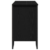 Armadio per Lavabo da Bagno Rovere Nero 91 x 35 x 60 cm