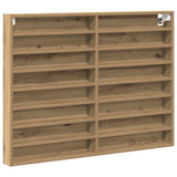 Vetrina A parete Rovere artigianale 100 x 8,5 x 75 cm