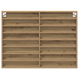 Vetrina A parete Rovere artigianale 100 x 8,5 x 75 cm