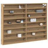 Vetrina A parete Rovere artigianale 100 x 8,5 x 75 cm