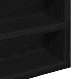 Vetrina Rovere Nero 100 x 8,5 x 75 cm Legno truciolato