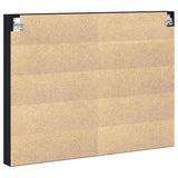 Vetrina Rovere Nero 100 x 8,5 x 75 cm Legno truciolato