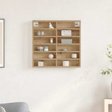 Vetrina A parete Rovere artigianale 60 x 8,5 x 58 cm