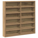 Vetrina A parete Rovere artigianale 60 x 8,5 x 58 cm