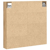 Vetrina A parete Rovere artigianale 60 x 8,5 x 58 cm