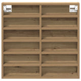 Vetrina A parete Rovere artigianale 60 x 8,5 x 58 cm