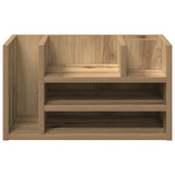 Organizzatore da scrivania Rovere nero 44,5 x 24 x 25 cm