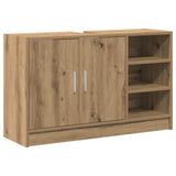 Mobile da Bagno con porta Rovere artigianale 90 x 29 x 55 cm