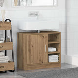 Mobile da Bagno con porta Rovere artigianale 63 x 29 x 55 cm