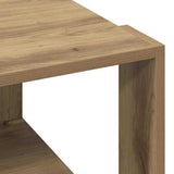 Tavolino da salotto Rovere artigianale 51,5 x 51,5 x 30 cm