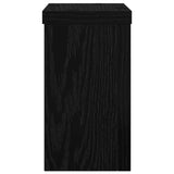 Supporto per piante 2 pcs Rovere nero 10 x 10 x 18 cm