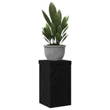 Supporto per piante 2 pcs Rovere Nero 10 x 10 x 18 cm