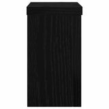 Supporto per piante 2 pcs Rovere nero 10 x 10 x 18 cm