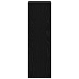 Supporto per piante 2 pcs Rovere nero 25 x 25 x 80 cm