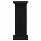 Supporto per piante Rovere Nero 33 x 33 x 80 cm