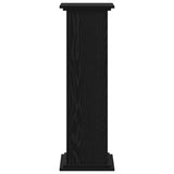 Supporto per piante Rovere nero 33 x 33 x 100 cm