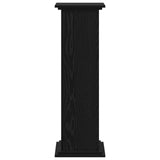 Supporto per piante Rovere Nero 33 x 33 x 100 cm