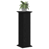 Supporto per piante Rovere Nero 33 x 33 x 100 cm